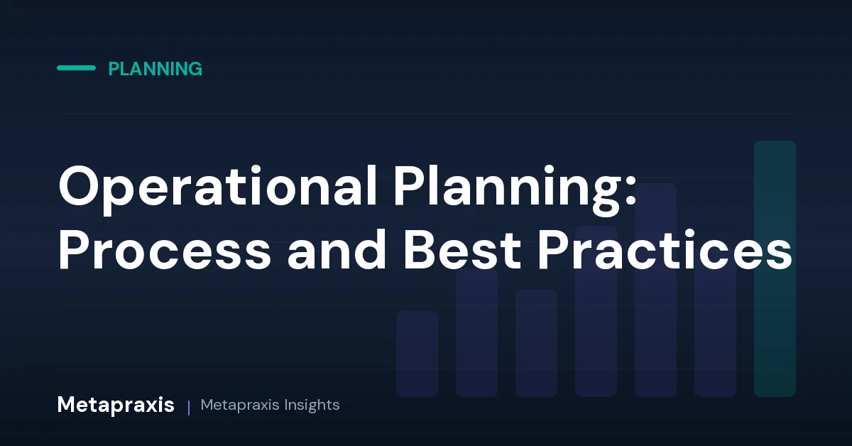 Operational Planning: Process and Best Practices